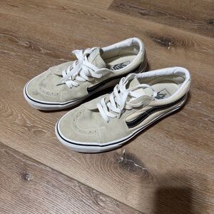 Vans Old Skool Cream and Black Sneakers
